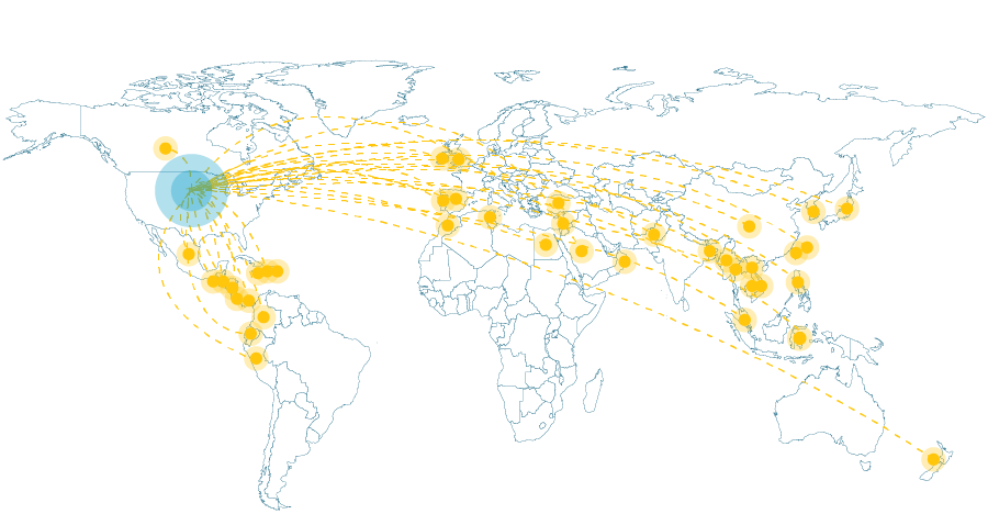 POET Global Delivery Map